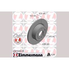 Zimmermann Dpmix-Hb Fren Diski Arka Discovery 2 L318 Range Rover 2 P38A Range Rover 3 Vogue L322 05 12