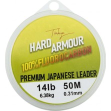 CT Fishing Hard Armour %100 Fluorocarbon Leader Misina 50M - Şeffaf Şok Lideri