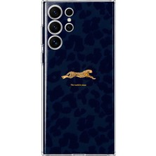 MONOFLEX Samsung Galaxy S24 Ultra Uyumlu The World Desenli Şeffaf Telefon Kılıfı