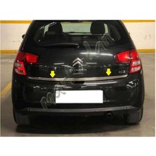 Markadan Citroen C3 Krom Bagaj Alt Çıta 2009-2016 Paslanmaz Çelik