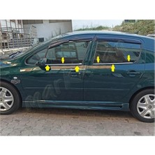 Db Chrome Peugeot 307 Cam Çıtası Nikelajı 2001-2008 4 Parça P.çelik