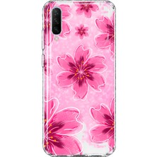 MONOFLEX Huawei P Smart Pro Uyumlu Sakura Kiraz Çiçeği Desenli Şeffaf Telefon Kılıfı
