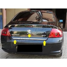 Woc Chrome Peugeot 407 Krom Bagaj Alt Çıta 2004-2010 Paslanmaz Çelik