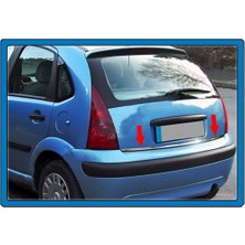 Woc Chrome Citroen C3 Krom Bagaj Alt Çıta 2002-2009 Paslanmaz Çelik