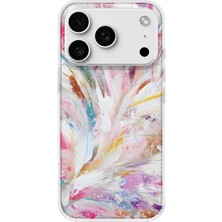 MONOFLEX iPhone 18 Pro Max Uyumlu Fırça Darbeleri Desenli Şeffaf Telefon Kılıfı