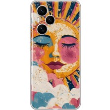 MONOFLEX Honor 400 Pro 5g Uyumlu Pastel Yağlı Boya Güneş Yüzü Desenli Şeffaf Telefon Kılıfı