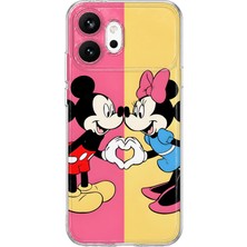 MONOFLEX Honor 600 Uyumlu Mickey Minnie Desenli Şeffaf Telefon Kılıfı