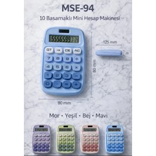 Mixoyuncak Hesap Makinesi 10 Basamaklı Cep Boy Hesap Makinesi Mavi