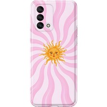 MONOFLEX Oppo A74 Uyumlu Dalgalı Güneş Yüzü Desenli Şeffaf Telefon Kılıfı