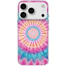 MONOFLEX iPhone 18 Pro Uyumlu Rengarenk Mandala Desenli Şeffaf Telefon Kılıfı