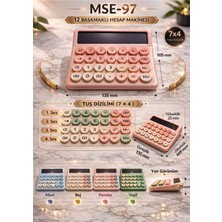 Mixoyuncak 12 Basamaklı Hesap Makinesi – Premium Masaüstü Hesap Makinesi Pembe