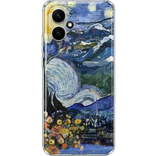 MONOFLEX Honor 400 Uyumlu Van Gogh Yıldızlı Gece Desenli Şeffaf Telefon Kılıfı