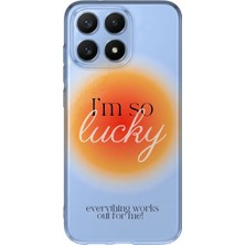 MONOFLEX Xiaomi 17 Uyumlu Lucky Desenli Şeffaf Telefon Kılıfı