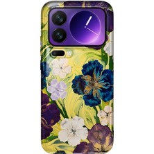 MONOFLEX Xiaomi 17 Pro Max Uyumlu Çiçekler Desenli Şeffaf Telefon Kılıfı