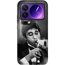 MONOFLEX Xiaomi 17 Pro Max Uyumlu Sinema Portresi Desenli Şeffaf Telefon Kılıfı