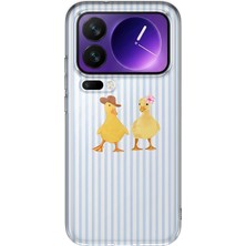 MONOFLEX Xiaomi 17 Pro Max Uyumlu Ördekler Desenli Şeffaf Telefon Kılıfı