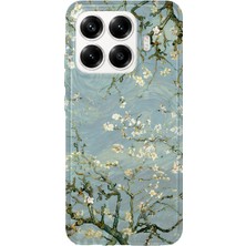 MONOFLEX Xiaomi 17T Pro Uyumlu Van Gogh Badem Çiçeği Dalları Desenli Şeffaf Telefon Kılıfı