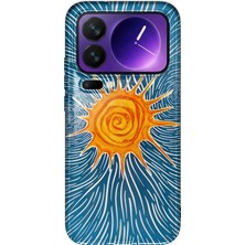MONOFLEX Xiaomi 17 Pro Max Uyumlu Güneş Çizim Desenli Şeffaf Telefon Kılıfı