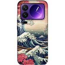 MONOFLEX Xiaomi 17 Pro Max Uyumlu Kanagava Dalga Desenli Şeffaf Telefon Kılıfı