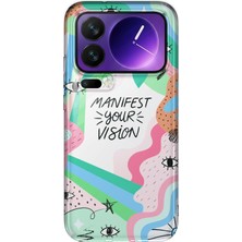 MONOFLEX Xiaomi 17 Pro Uyumlu Manifest Your Vision Desenli Şeffaf Telefon Kılıfı