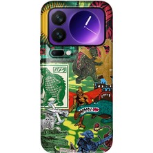 MONOFLEX Xiaomi 17 Pro Max Uyumlu Kolaj Desenli Şeffaf Telefon Kılıfı