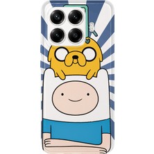 MONOFLEX Xiaomi 17T Uyumlu Adventure Time Desenli Şeffaf Telefon Kılıfı