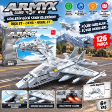 Trust Store Savaş Uçağı Yapım Seti 126 Parça  Askeri Jet Savaş Uçağı ve Detaylı Blok Seti