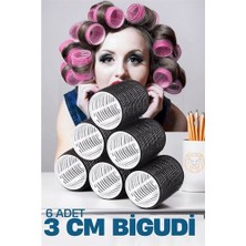 Pileli Store 3 cm Bigudi 6 Li Paket