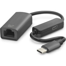 Pileli Store Type C USB 2.0 Ethernet Adaptör 10/100 Mbps Pd Güç Destekli Siyah L118