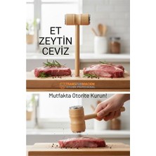 Pileli Store Ahşap Saplı Profesyonel Et Dövücü, Zeytin ve Ceviz Kırıcı Çekiç