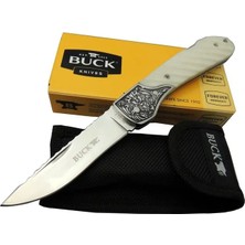 Pileli Store Buck Knives BK-014WY Kamp Çakı 20 cm - Kılıflı, Kutulu