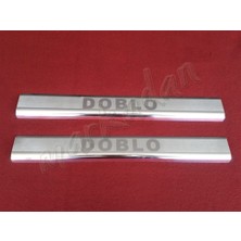 Db Chrome Fiat Doblo Krom Kapı Eşiği 2000-2012 2 Parça P.çelik