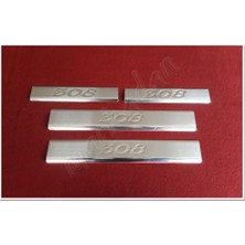 Db Chrome Peugeot 308 Krom Kapı Eşiği Baskı 2007-2013 4 Parça P.çelik