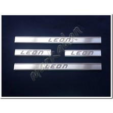 Markadan Seat Leon Krom Kapı Eşiği 2012-2019 4 Parça Paslanmaz Çelik