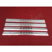 Db Chrome Vw Caddy Krom Kapı Eşiği 2004-2014 4 Parça P.çelik