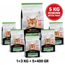 Pro Plan Sterilised Somonlu Kısırlaştırılmış Yetişkin Kedi Maması 5 kg Ekonomik Paket