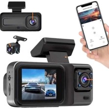 Pileli Store Dvr Araç Içi Kamera Ön ve Iç Kamera 2 Inç Ekranlı Çift Kamera