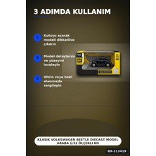 Pileli Store Klasik Volkswagen Beetle Diecast Model Araba 1/32 Ölçekli Koleksiyonluk BX-313419