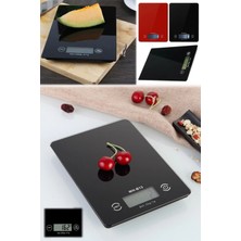 Pileli Store Dijital Mutfak Tartısı - 5 kg Kapasite, 1 Gram Hassasiyet, Şık Siyah Cam Tasarım