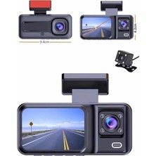Pileli Store Ekranlı Sürüş Kaydedici Dvr Ön ve Arka Kameralı Full Hd Çözünürlüklü