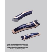 Pileli Store Çelik Bıçaklı Unisex Şarjlı Tıraş Makinesi – Sessiz Motor, Kablosuz ve Ayarlanabilir