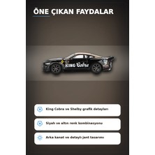 Pileli Store Siyah Altın Kaplamalı 1/64 Diecast Shelby GT500 Dragon Snake Konsept Model Araba BX-313355