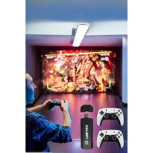 Pileli Store Joystick Çift Kollu Oyun Kolu Retro Oyun Yüksek Çözünürlüklü 3D Game Yeni Nesil