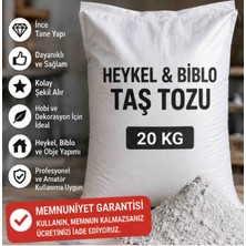 Stone Vera Heykel ve Biblo Taş Tozu 20 kg – Ince Taneli Döküm Taş Tozu – Hobi, Dekoratif Obje ve Kalıp Yapımı