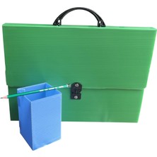 Tr 25X35 Proşe Çantası ve Resim Dosyası Promosyonlu Ürün (Yeşil)