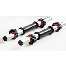 Tr Spor 2 Adet 40 cm Krom Dambıl Barı+ 4 Adet Özel Sıkıştırma Aparatı