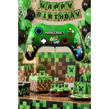 Atölye Mi Minecraft Tema Joystick Şekilli Folyo Balon