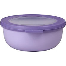 Tr Cirqula Çok Amaçlı Kase Yuvarlak Nordic Lilac – 750 ml – Saklama Kutusu, Buzdolabı Kutusu