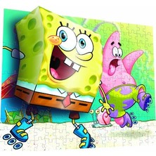 Tr Mega Puzzle 110 Parça 3 Boyutlu Puzzle Breakthrough Sponge Bob 2