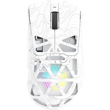 Tr SC620 PAW3311 Sensör 12000 Dpı 1000Hz Kablolu ve Kablosuz Gaming Oyuncu Mouse Desenli Beyaz